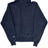Reverse Weave Champion Hoodie - Small Navy Cotton