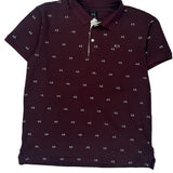 Armani Exchange Polo Shirt - XL Burgundy Cotton
