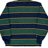 Ubc Barbarian Striped Rugby Shirt - Medium Blue Cotton