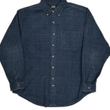 Lee Checked Shirt - Large Blue Cotton
