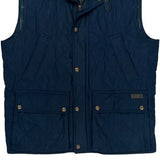 Polo By Ralph Lauren Vest - Medium Blue Polyester