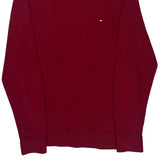 Tommy Hilfiger Sweater - Medium Red Cotton Blend