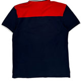 Tommy Hilfiger Spellout Polo Shirt - Large Navy Cotton