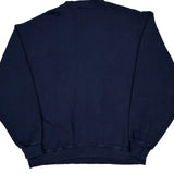 90S Blank Fruit Of The Loom Sweatshirt - XL Navy Cotton Blend