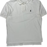 Polo By Ralph Lauren Polo Shirt - Large White Cotton