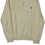 Polo By Ralph Lauren 1/4 Zip - XL Cream Cotton