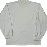 Made In USA Nike Long Sleeve T-Shirt - Large White Cotton