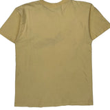 Single Stitch American Flag Anvil Graphic T-Shirt - Large Yellow Cotton