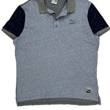 Puma Polo Shirt - XL Grey Cotton Blend
