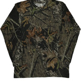 Cabelas Camo Long Sleeve T-Shirt - Large Camo Cotton