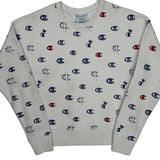 Reverse Weave Champion Sweatshirt - Small White Cotton