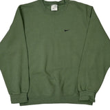 Nike Sweatshirt - Medium Green Cotton
