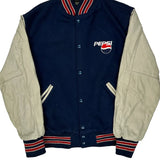 Holloway Varsity Jacket - XL Beige Wool Blend