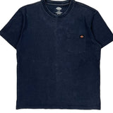 Dickies T-Shirt - Large Navy Cotton