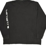 Carhartt Spellout Long Sleeve T-Shirt - 2XL Black Cotton