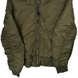 Unbranded Bomber Jacket - Large Green Polyester