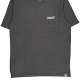 Carhartt Tall T-Shirt - Large Gray Cotton Blend