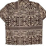 Quiksilver Hawaiian Shirt - 2XL Brown Cotton