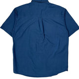 Carhartt Short Sleeve Shirt - Large Blue Cotton