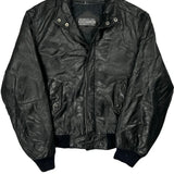 Members Only Leather Jacket - Medium Black Leather