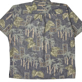 Cooke Street Floral Hawaiian Shirt - XL Green Cotton