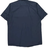 Honeywell Red Kap Short Sleeve Shirt - Large Navy Polyester Blend