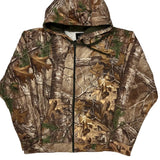 Realistic Camo Pattern Red Head Camo Hoodie - Large Brown Polyester