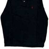 Polo By Ralph Lauren Long Sleeve Polo Shirt - Large Black Cotton