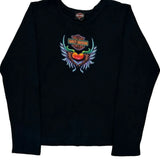 Las Vegas Harley Davidson Graphic Long Sleeve T-Shirt - XL Black Cotton