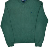 Polo By Ralph Lauren Sweater - Large Green Cotton