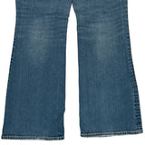 Silver Boot Cut Jeans - 30W UK 8 Blue Cotton