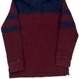 Age 4-5 Tommy Hilfiger Rugby Shirt - XS Burgundy Cotton