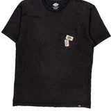 Skateboarding Dickies Graphic T-Shirt - Medium Black Cotton