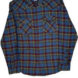 Wrangler Checked Flannel Shirt - Medium Green Cotton