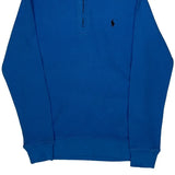 Polo By Ralph Lauren 1/4 Zip - Small Blue Cotton