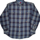 Tommy Hilfiger Checked Shirt - Medium Blue Cotton