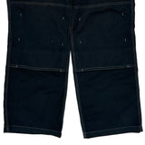 Dickies Double Knee Cargo Trousers - 34W 32L Black Cotton