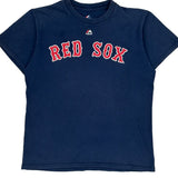 Red Sox Majestic Mlb T-Shirt - Medium Navy Cotton