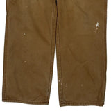 Dickies Double Knee Carpenter Trousers - 30W 31L Brown Cotton