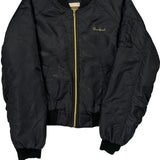 90S Southpole Ma-1 Bomber Jacket - Large Black Polyester