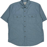 Carhartt Short Sleeve Shirt - XL Blue Cotton