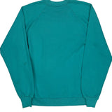 Moose In Forest Print Jerzees Graphic Sweatshirt - Large Green Cotton