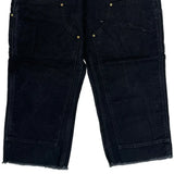 Carhartt Double Knee Carpenter Pants - 36W 27L Black Cotton