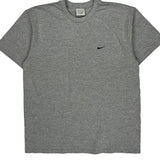Nike T-Shirt - Large Gray Cotton