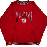 Wisconsin Badgers Logo Athletics College Sweatshirt - XL Red Polyester Blend