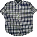 Blaire Ralph Lauren Checked Short Sleeve Shirt - Large Blue Cotton