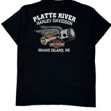 Platte River Harley-Davidson Harley Davidson Graphic T-Shirt - Large Black Cotton