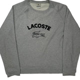 Lacoste Sweatshirt - 2XL Grey Cotton Blend