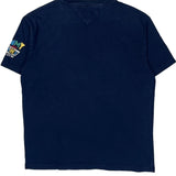 Tommy Jeans Graphic T-Shirt - Large Blue Cotton