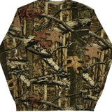 Mossy Oak Camo Long Sleeve T-Shirt - Medium Green Cotton